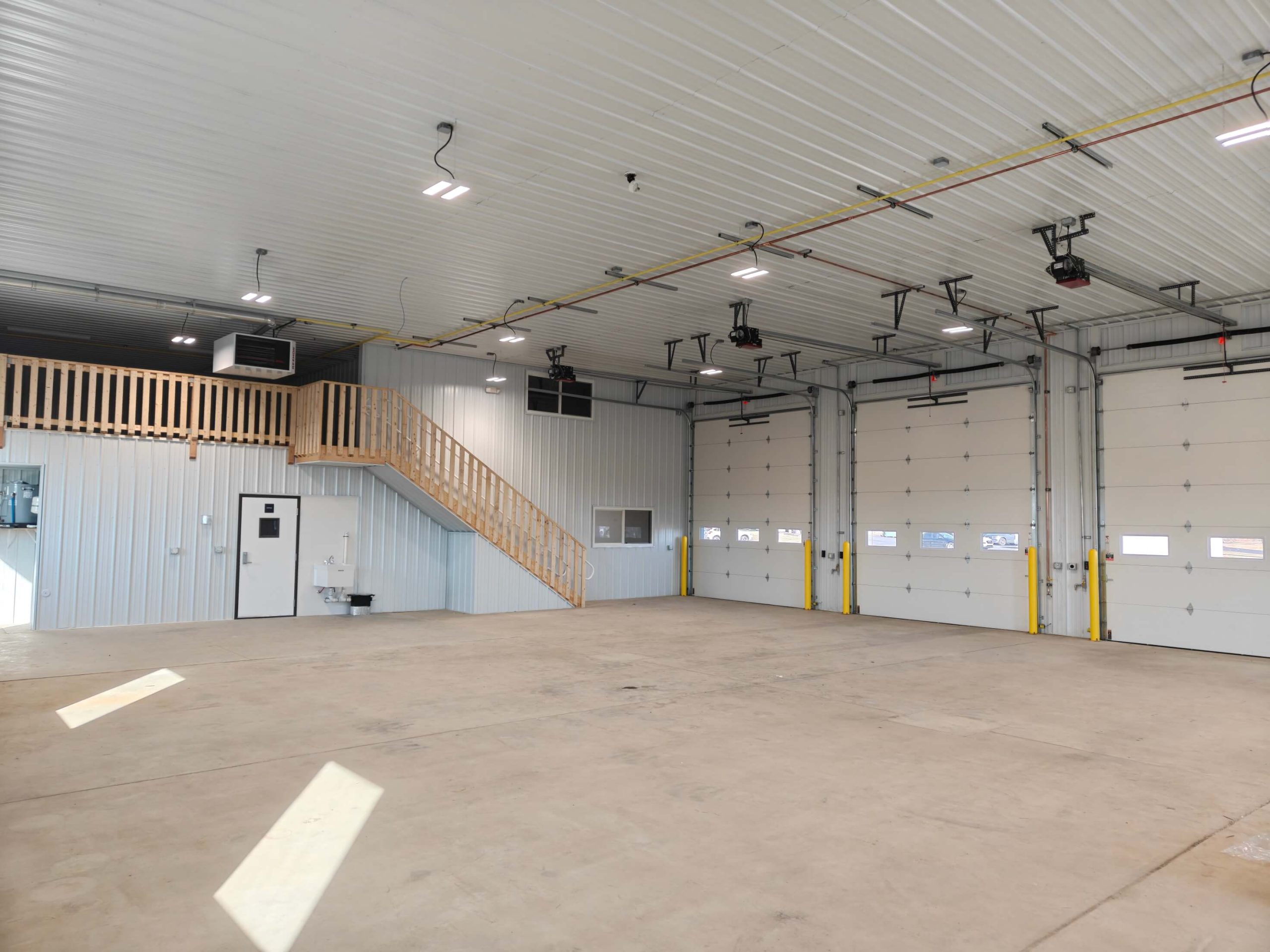 garage bay doors for retrofitted commercial garage, South Whitehall Township, Allentown