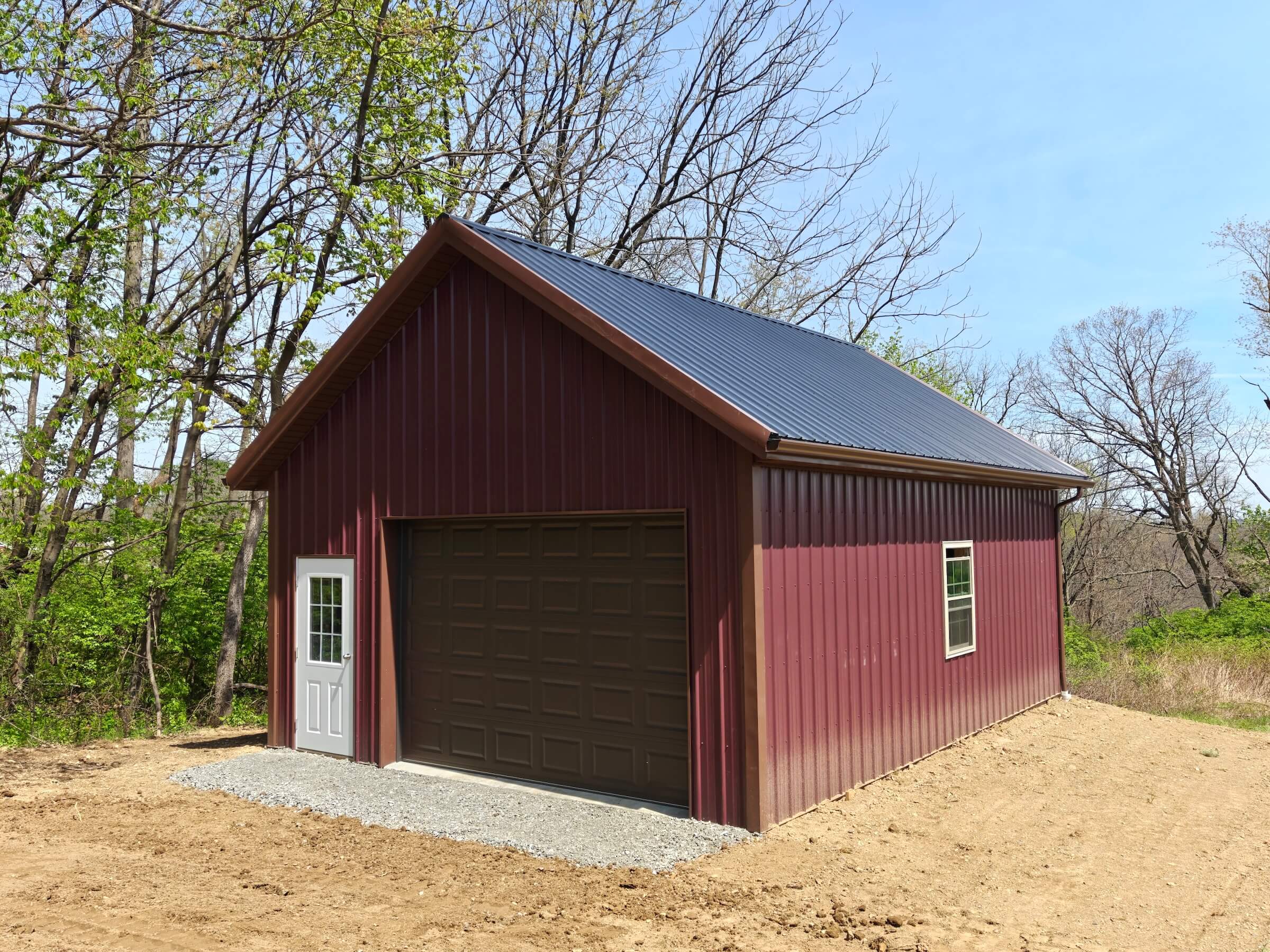 alt view of a new storage garage